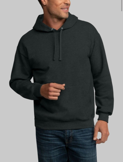FRUIT OF THE LOOM EVERSOFT FLEECE PULLOVER HOODIE SWEATSHIRT